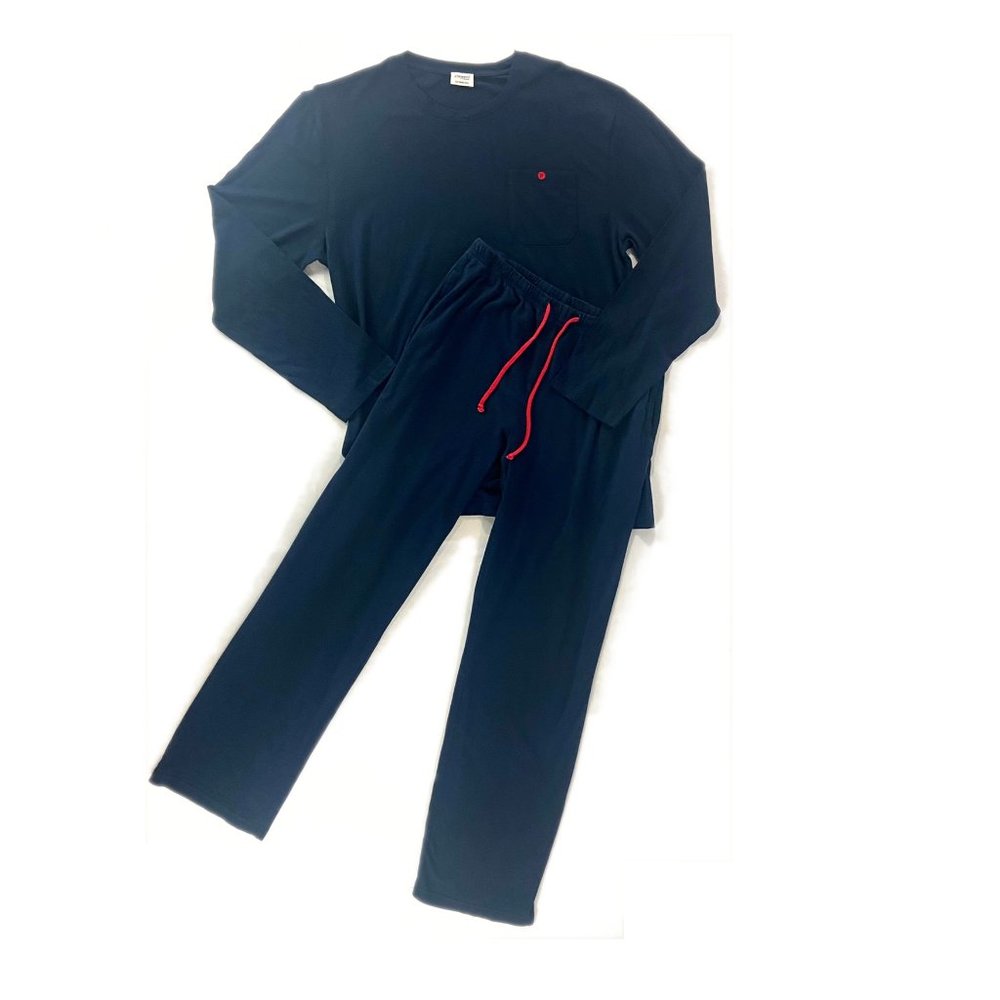 💎SOLD💎 ZIMMERLI of Switzerland Navy Blue Cotton Pajama Set For Swiss First S